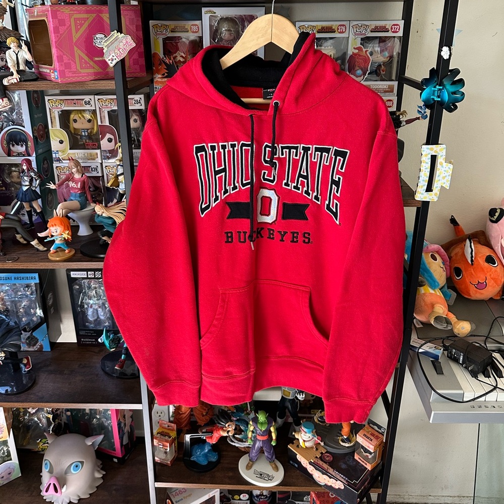 Ohio State Buckeyes Hoodie Red Men’s Size L / Embroidered Logo